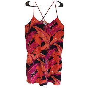 Old Navy Palm Leaf Tropical Romper
